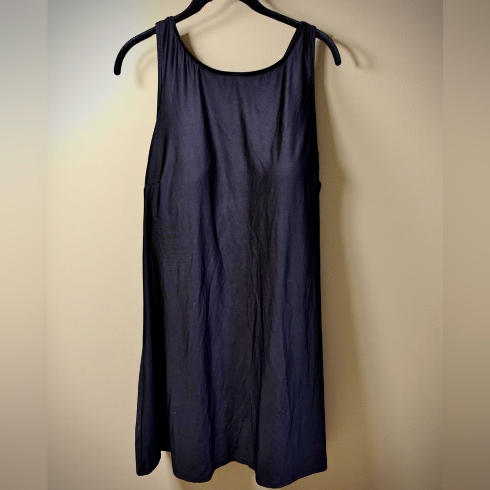 Lands End Black Swim Top Bra 20W